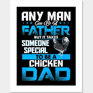 Chicken Dad Animal Father Day Posters and Art